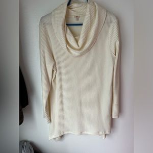 Cream cowl neck sweater